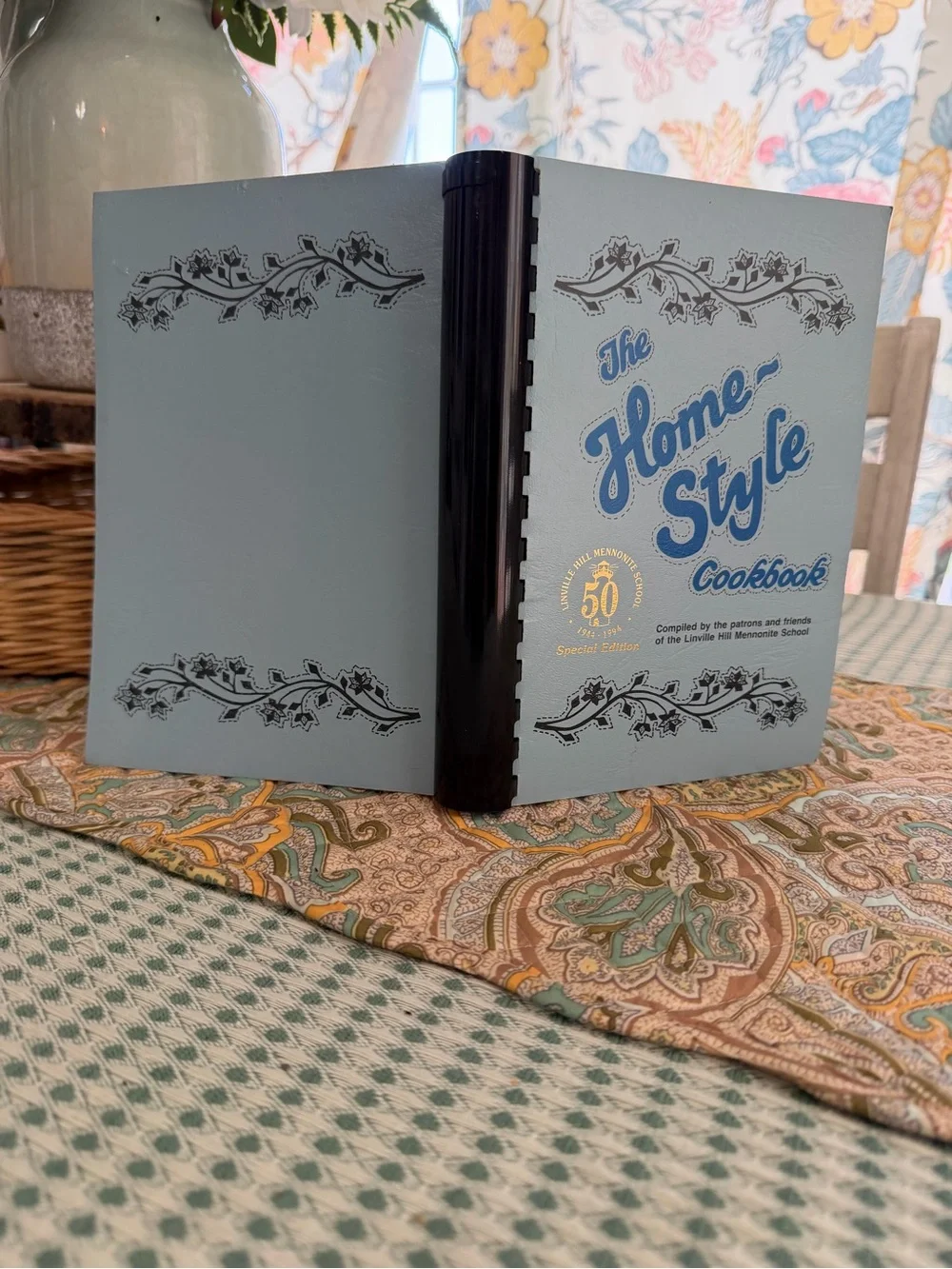 Vintage Spiral Bound Cookbook ‘The Home Style Cookbook’ Linville Hill Mennonite